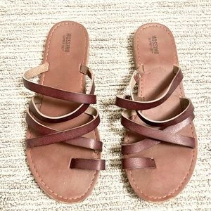 Brown Target Sandals. Size 7